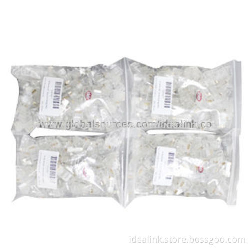 RJ45 Connectors, Use for Cat5 UTP Cable (8P8C) with Gold-plated Fu, 3, 15, 30, 50u